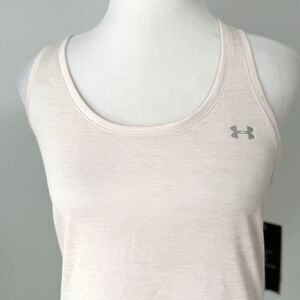 New Under Armour Tech Twist Tank Womens Small NWT 1275487 Light Pink Loose Fit